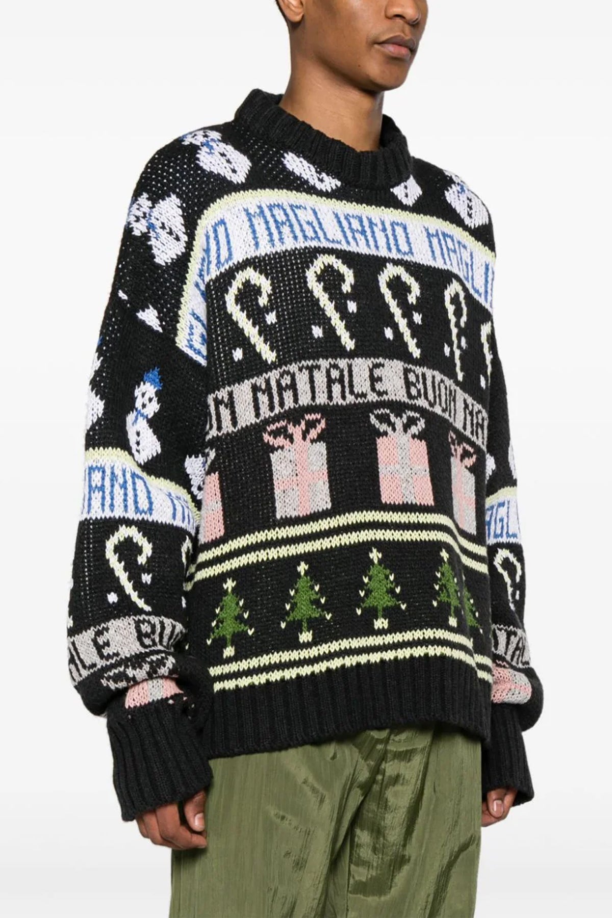buone feste cotton blend sweater