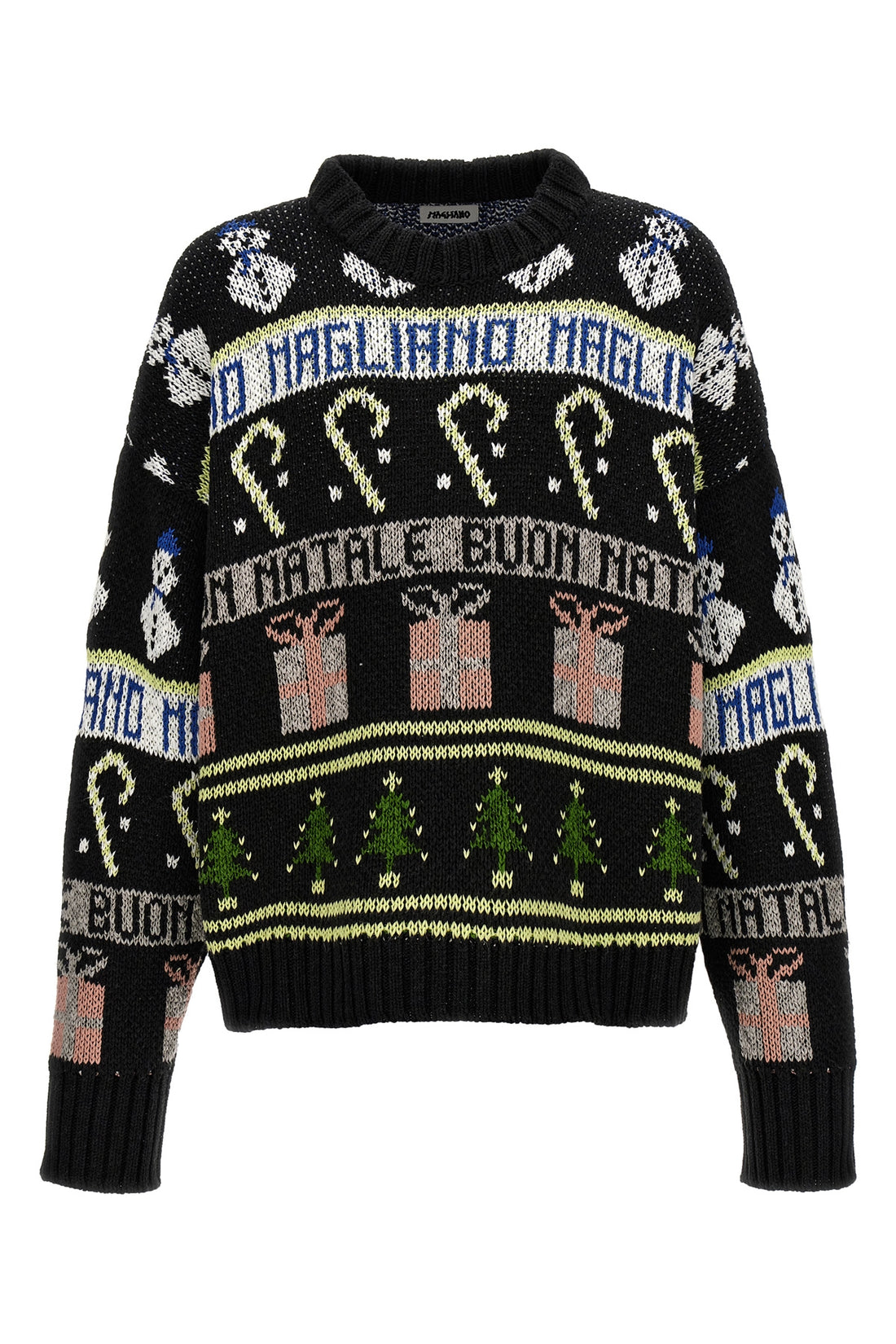 MAGLIANO S buone feste cotton blend sweater