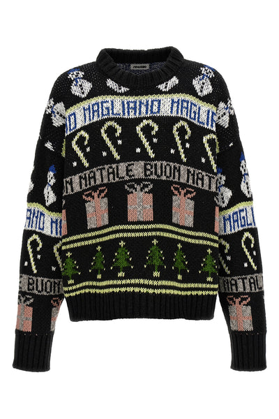 buone feste cotton blend sweater
