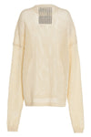 bio cable seethrough cotton crewneck dress