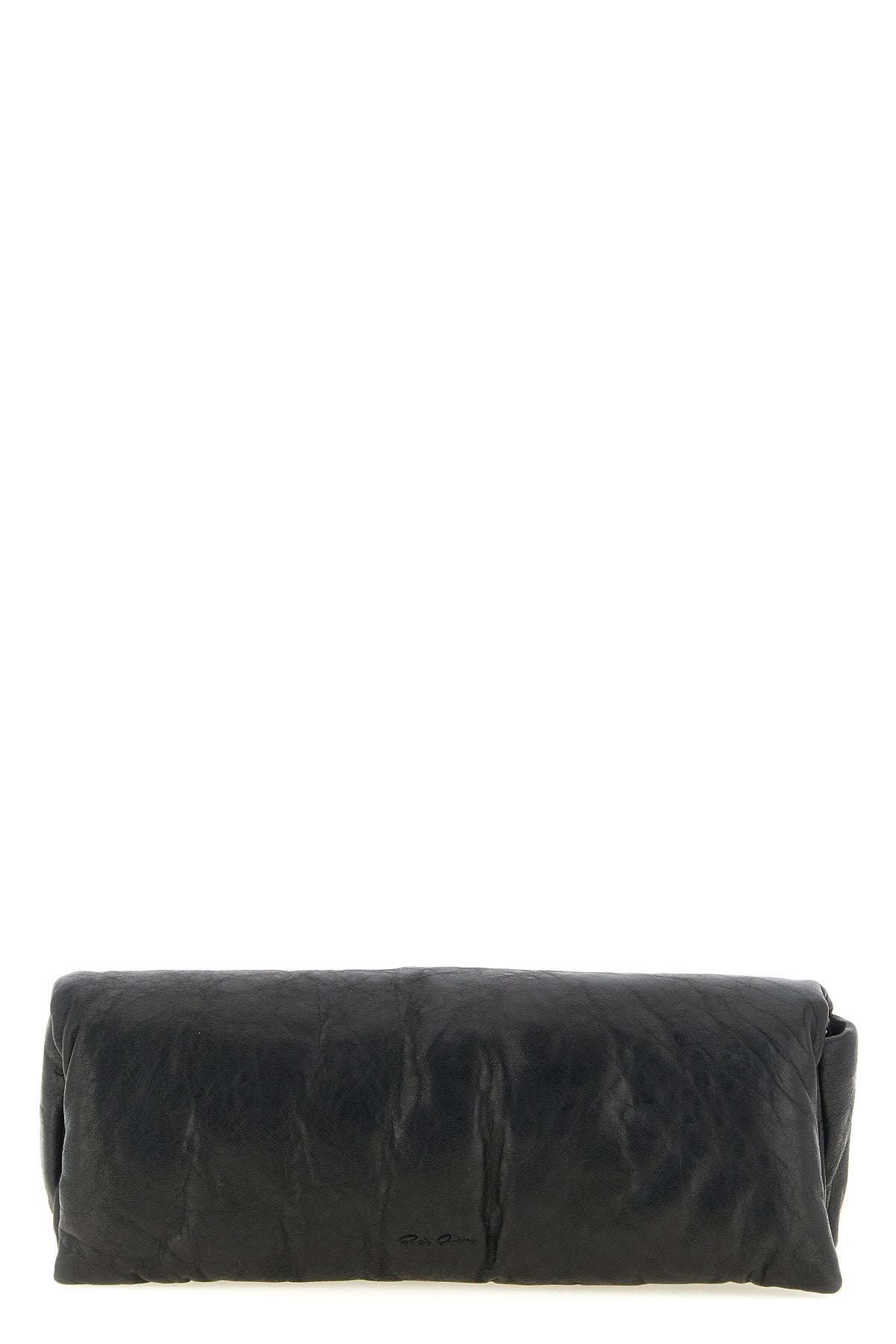 the rick owens baguette clutch defines avant-garde minimalism through an elong