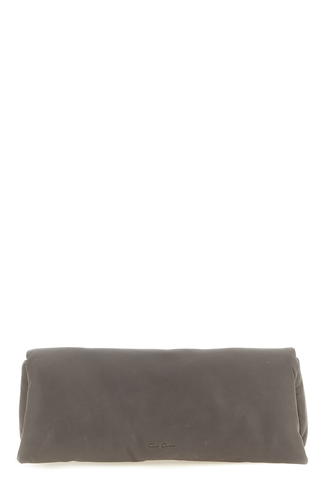 RICK OWENS OS rick owens baguette clutch defines a minimalist aesthetic through an elongate