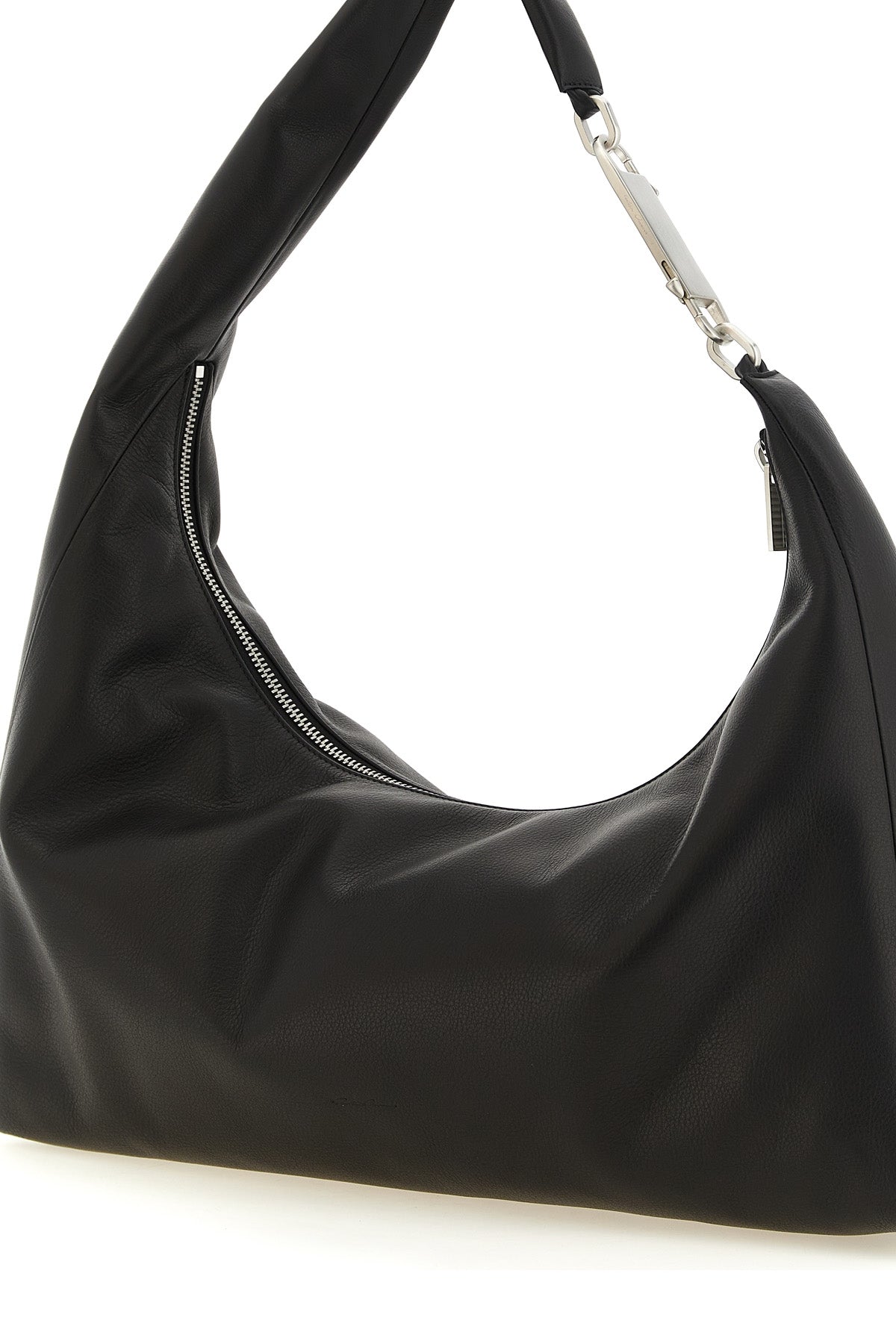 the rick owens cropped gemini shoulder bag defines a sculptural approach to ac