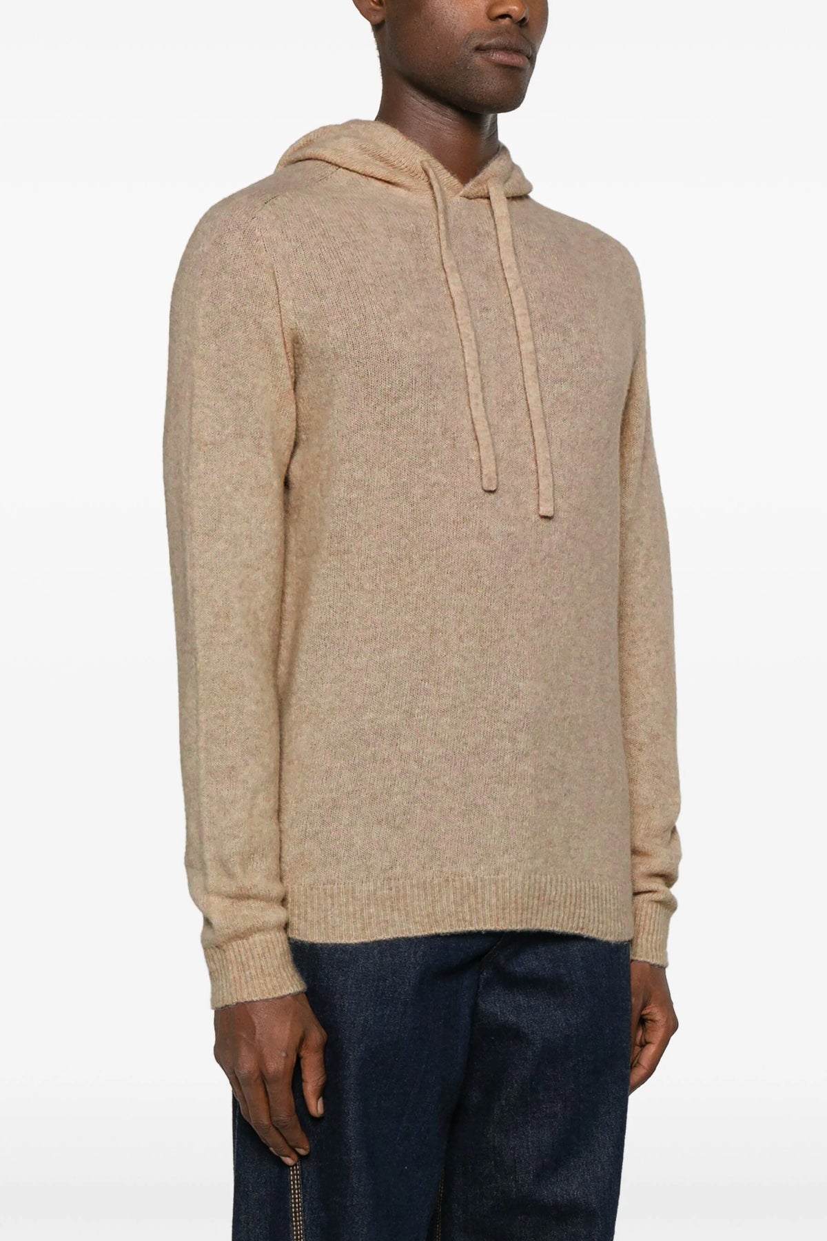 cashmere blend hooded sweater