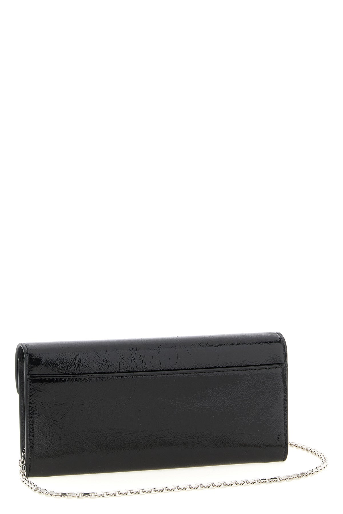 belle vivier patent leather wallet on chain