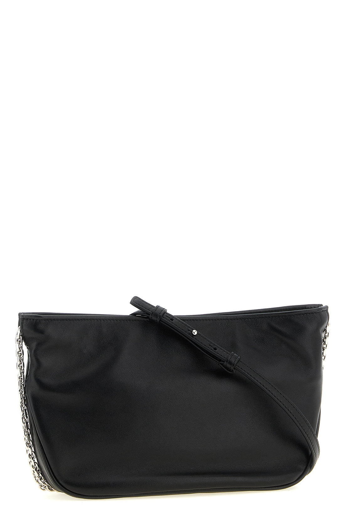 ROGER VIVIER OS the roger vivier pilgrim micro clutch bag in soft black lambskin stands out fo