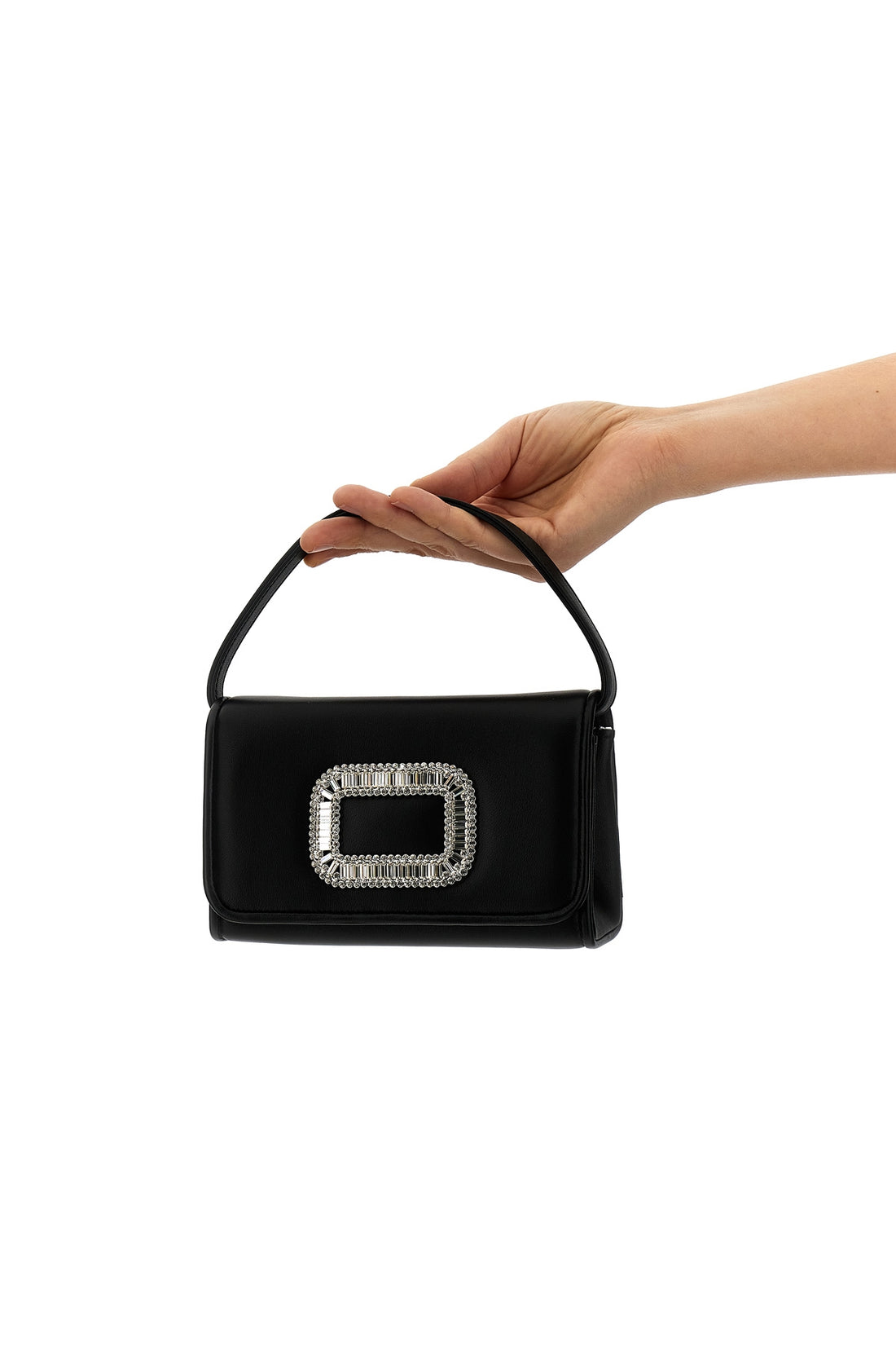 ROGER VIVIER OS pilgrim micro leather handbag