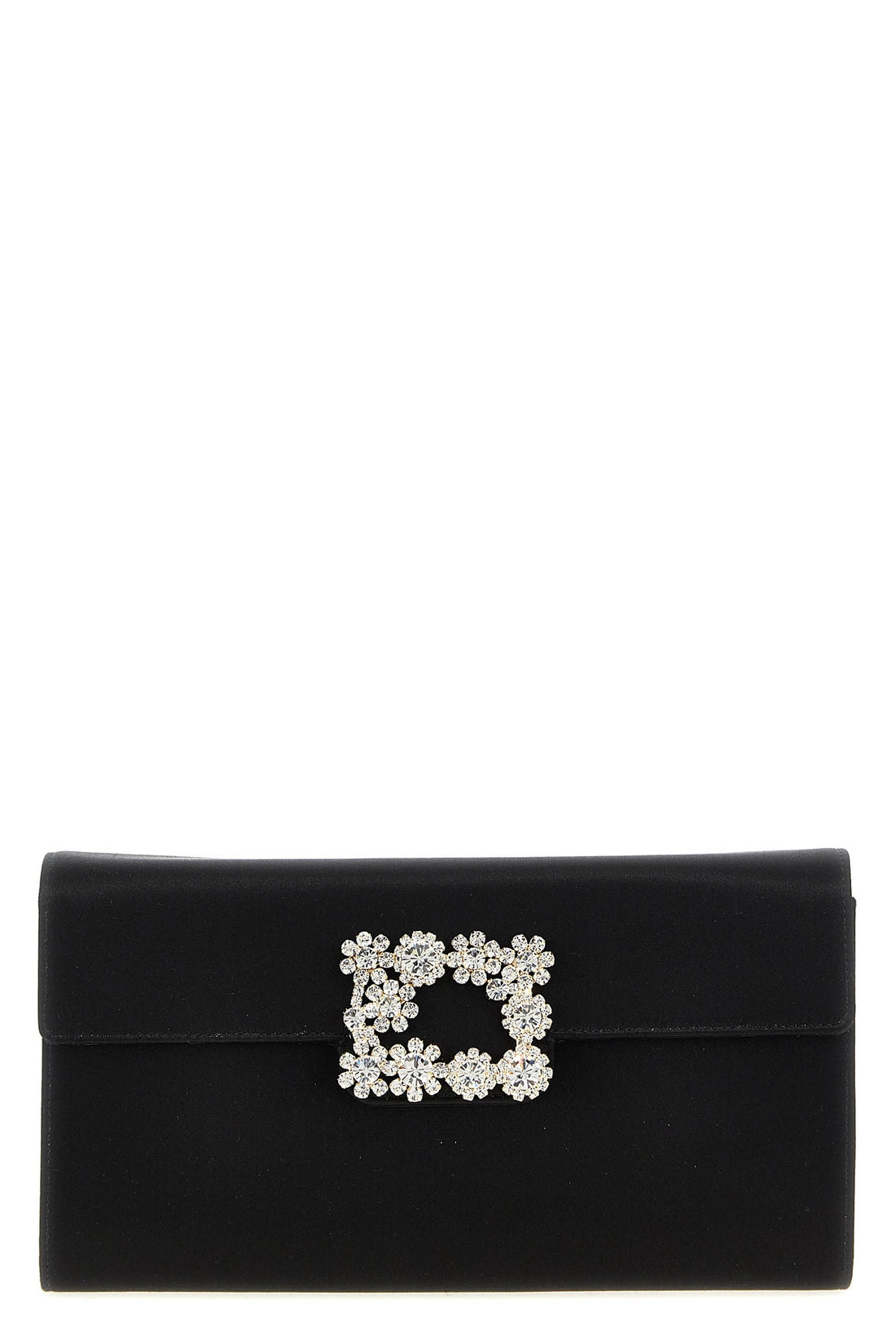 ROGER VIVIER OS efflorescence satin clutch