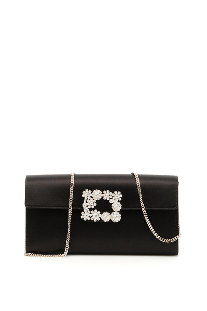 flower buckle envelope clutch