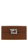 envelope flap dragonfly flow satin clutch