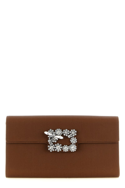 envelope flap dragonfly flow satin clutch