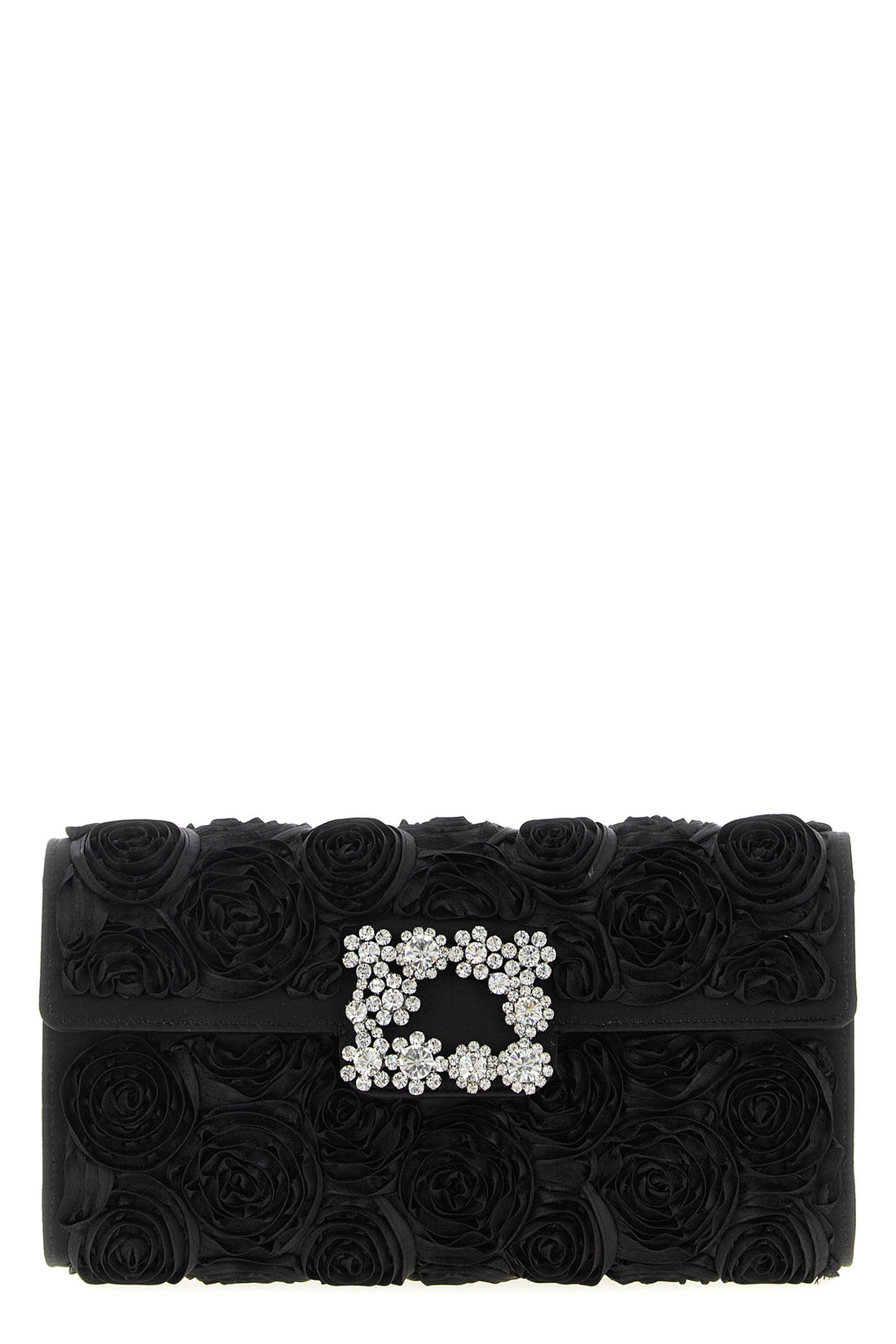 ROGER VIVIER OS efflorescence satin clutch bag