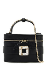 vanity micro bag with crystal buckle