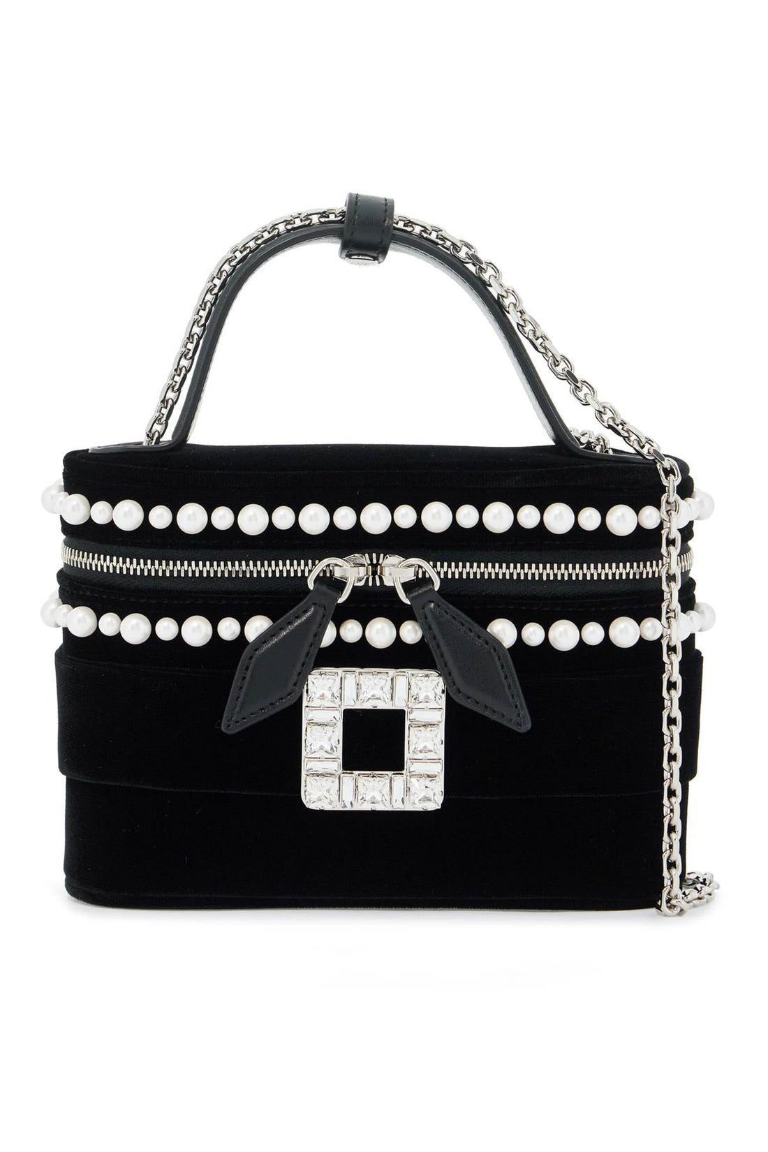 &quot;micro vanity bag with rhinestone