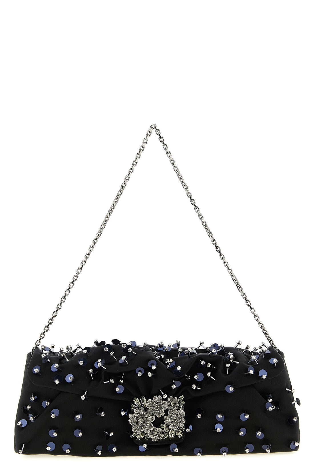 ROGER VIVIER OS satin clutch bag