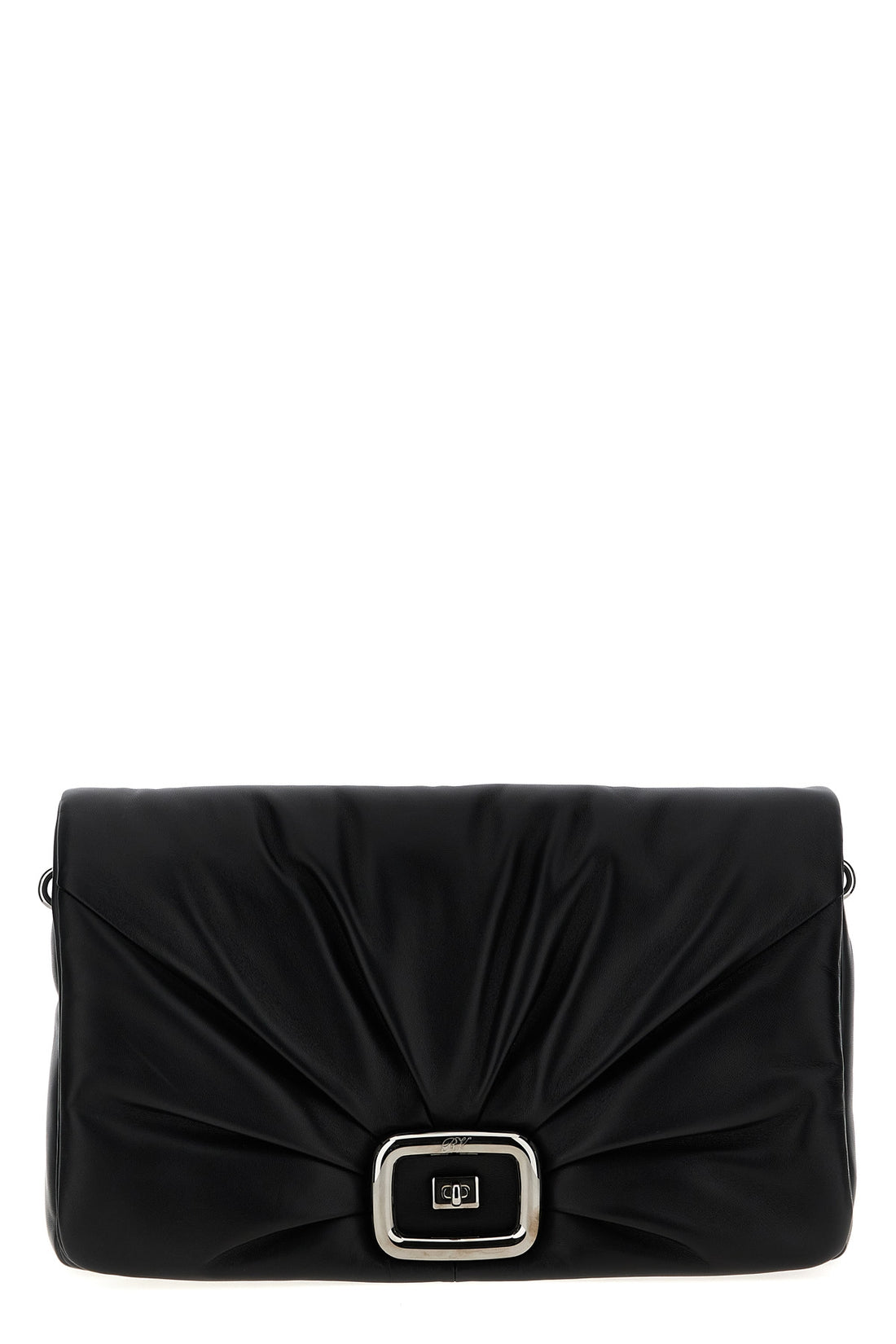 ROGER VIVIER OS viv choc large nappa shoulder bag