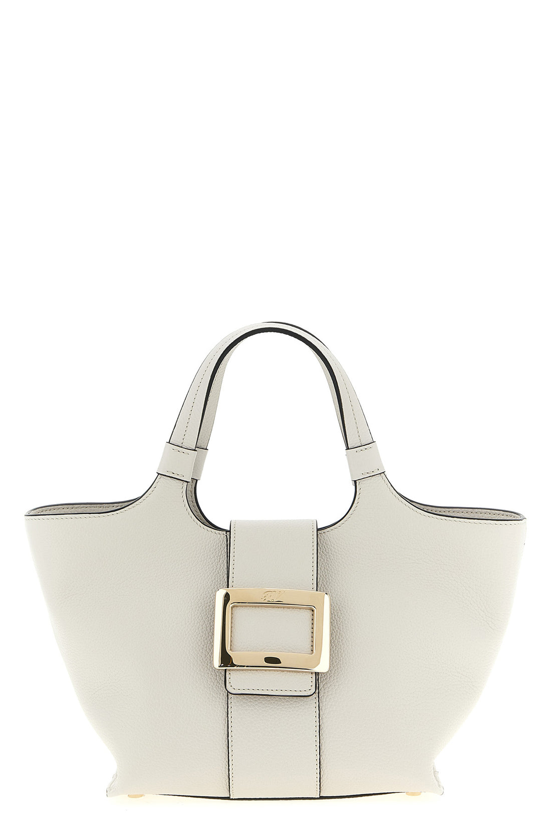 ROGER VIVIER OS mini shopping bag in grainy leather