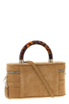 belle vivier vanity suede mini handbag