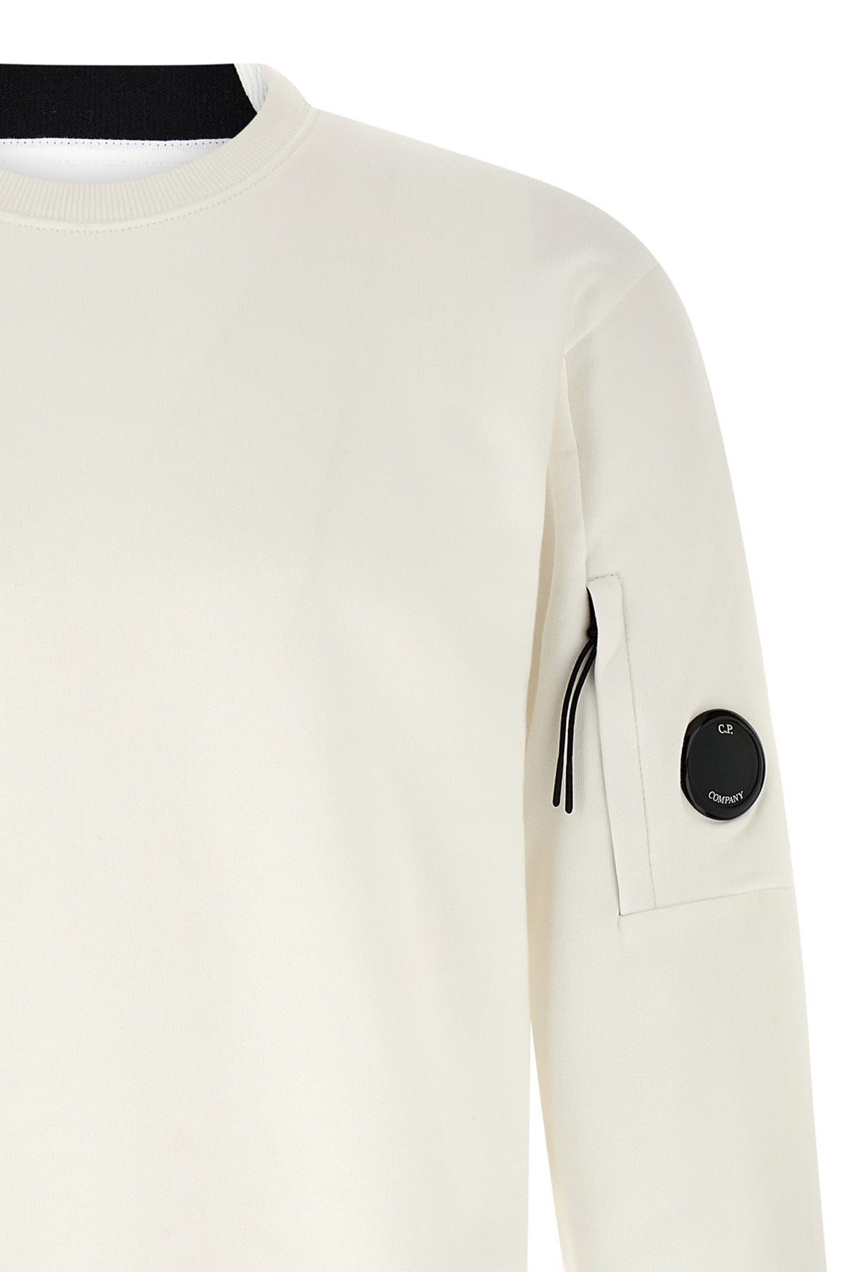 medium weight frosted cotton fleece diagonal raised sweatshirt