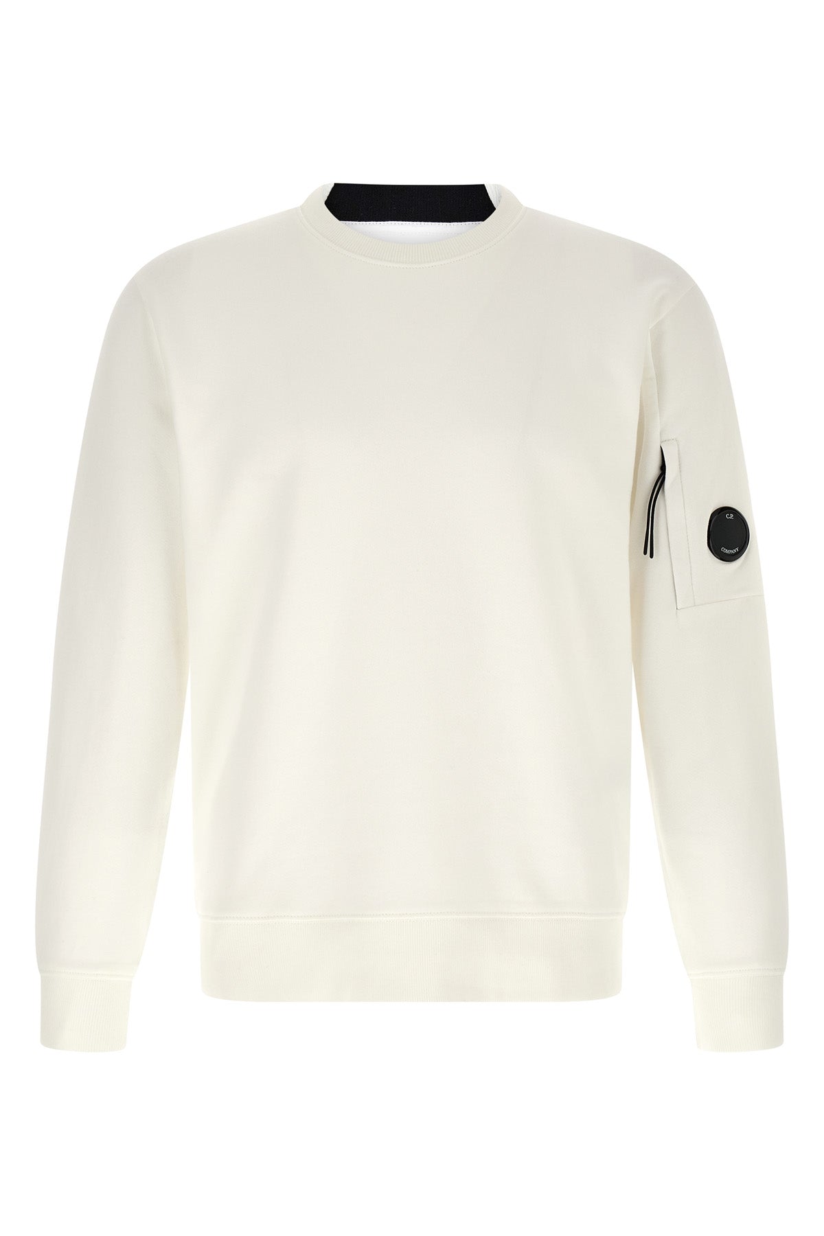 medium weight frosted cotton fleece diagonal raised sweatshirt
