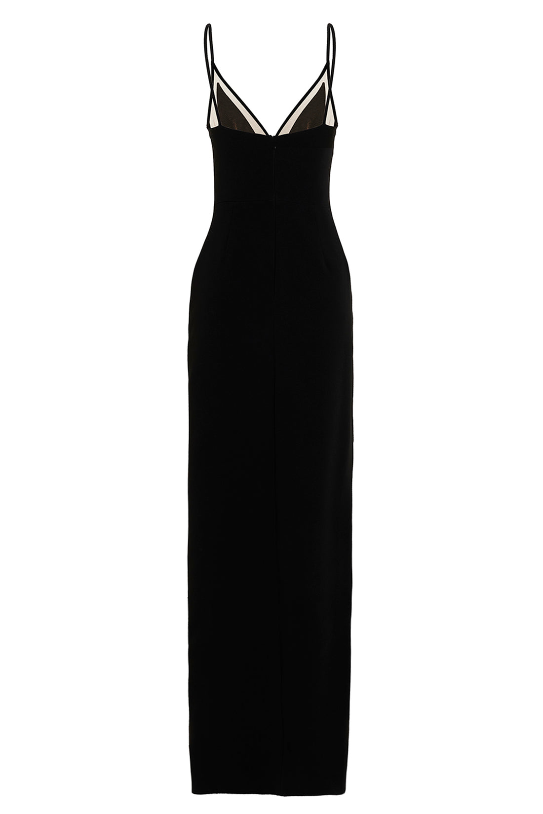 DAVID KOMA 6 open leg cami long viscose blend dress