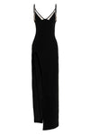 open leg cami long viscose blend dress