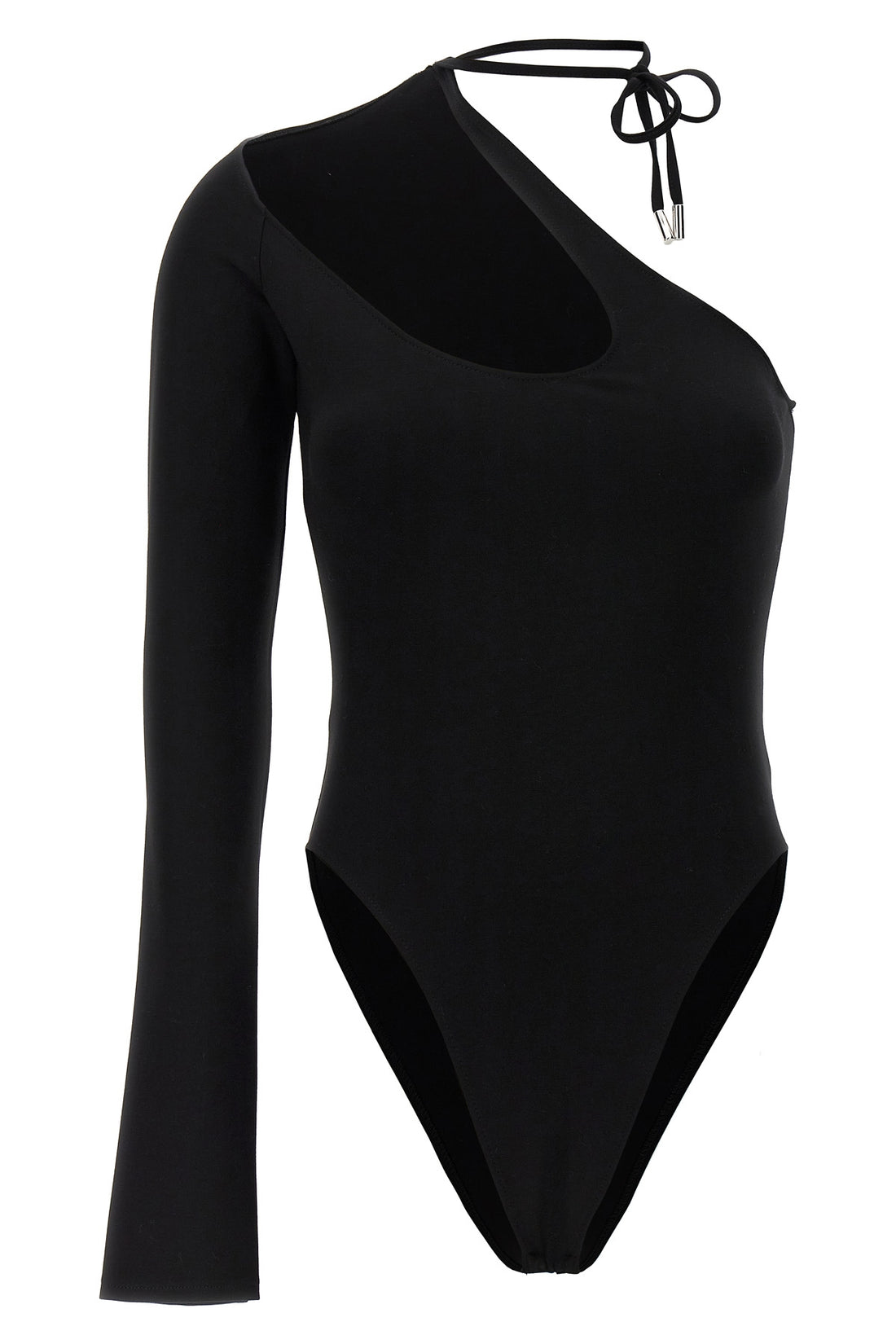 DAVID KOMA 6 asymmetrical stretch viscose bodysuit