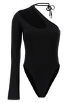 asymmetrical stretch viscose bodysuit