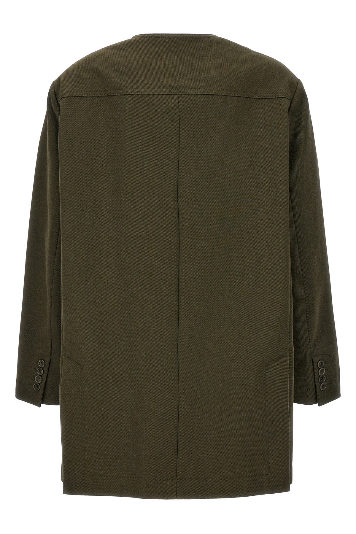 recital midi jacket in heavy cotton drill