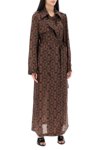 renwicks printed silk dust coat