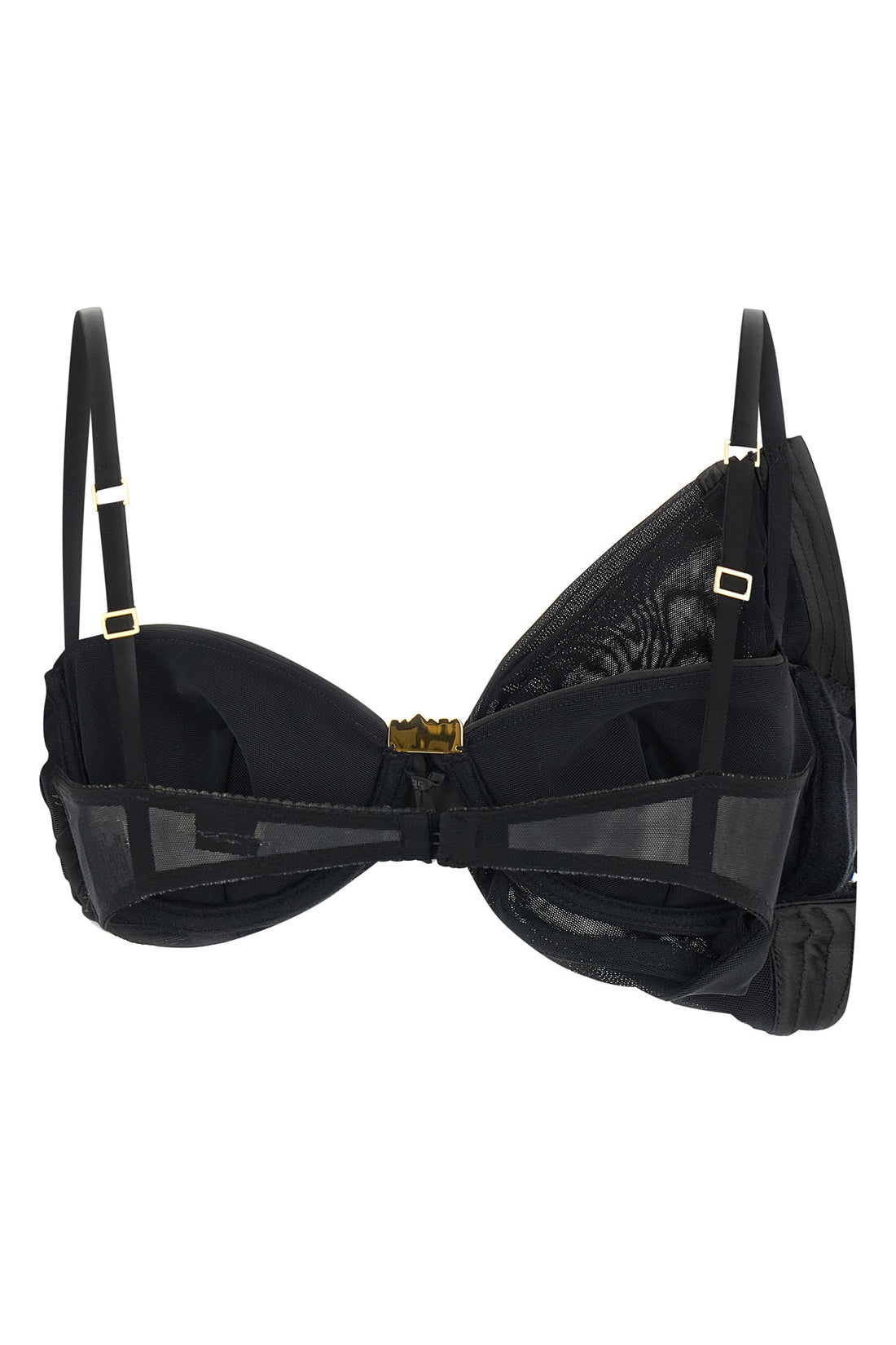 ELISABETTA FRANCHI 40 satin and tulle bra