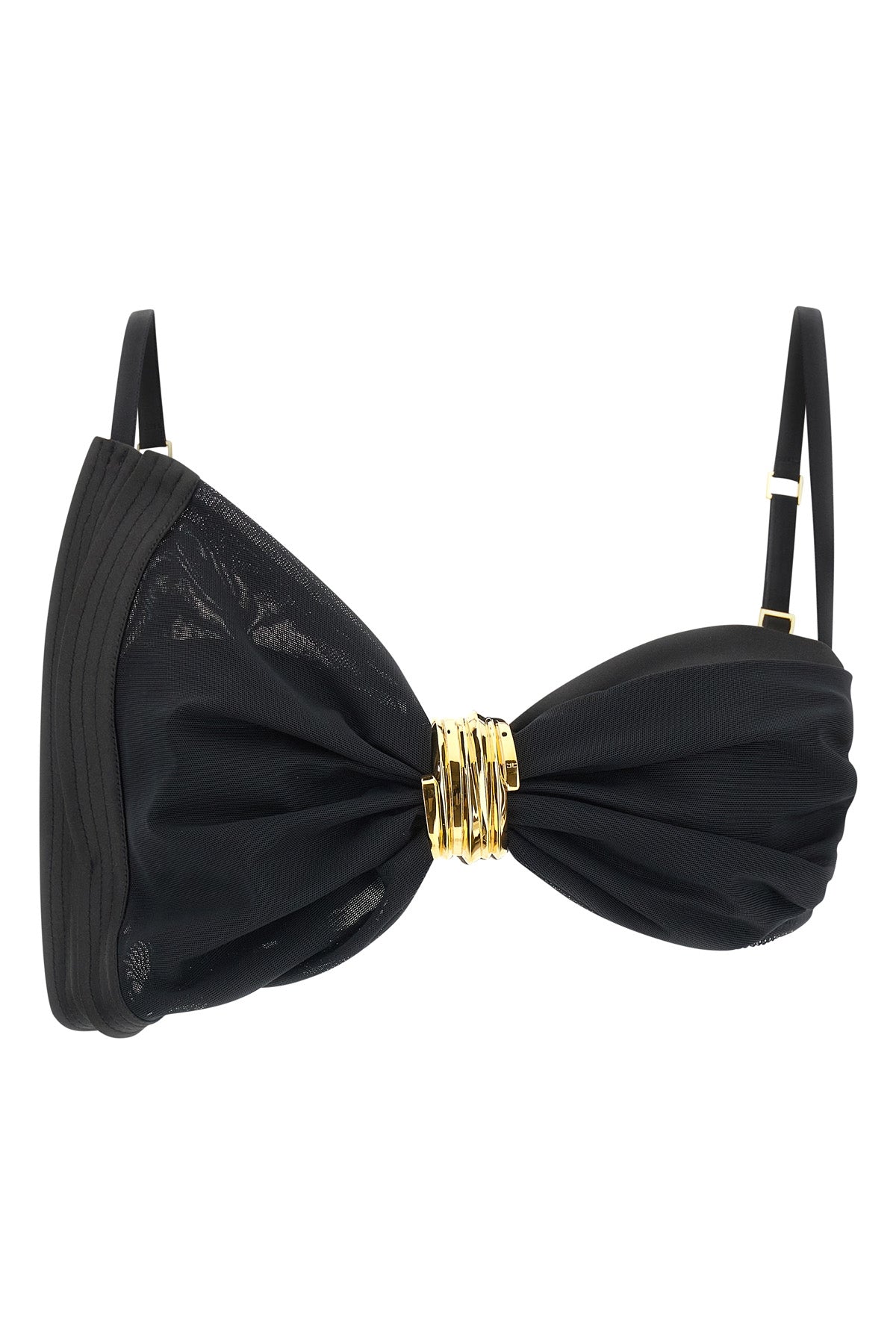 satin and tulle bra