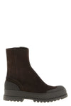 rugged suede ankle boots