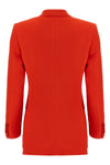 flavia double-breasted blazer in wool and silk blend