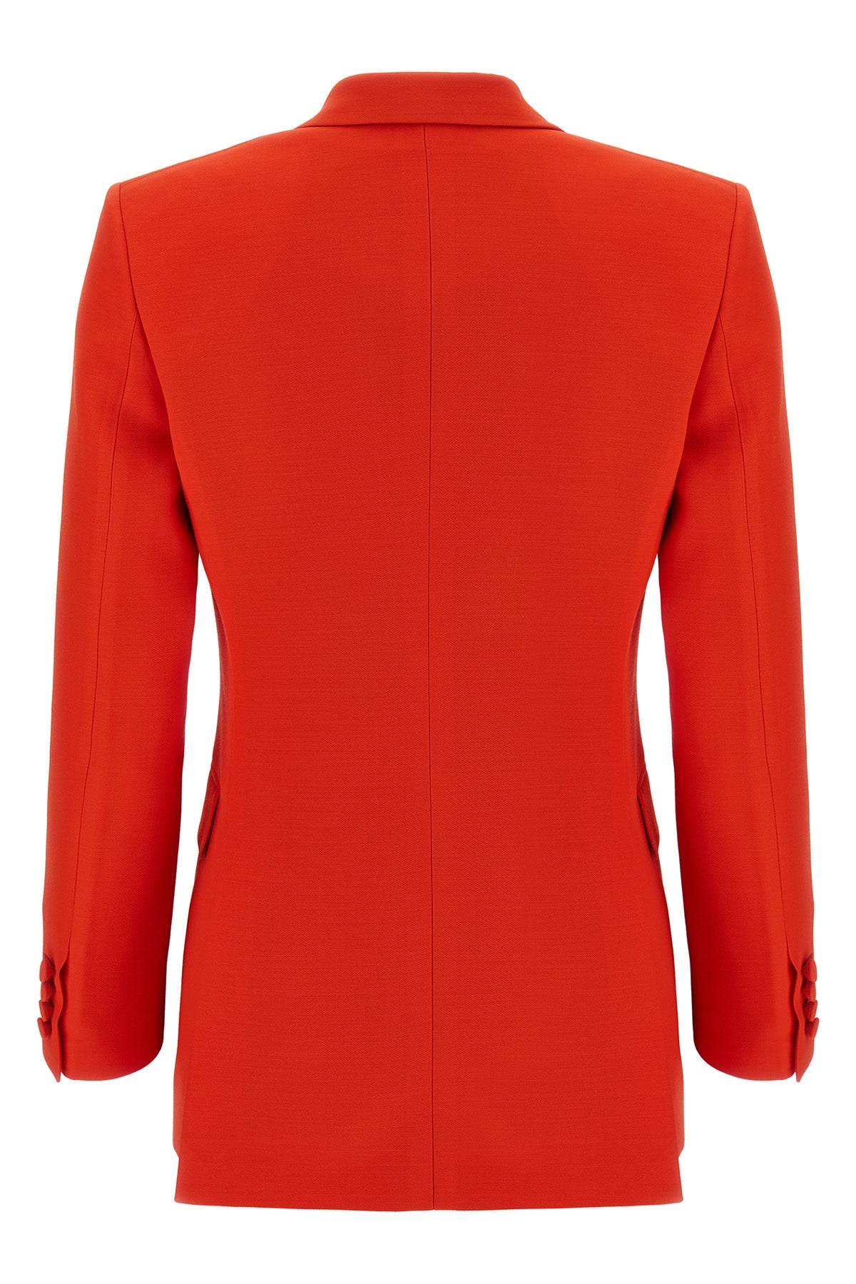 flavia double-breasted blazer in wool and silk blend