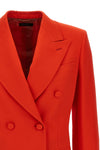 flavia double-breasted blazer in wool and silk blend