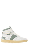 rhecess hi leather lace-up sneakers