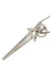 palladium-galvanized brass chain necklace