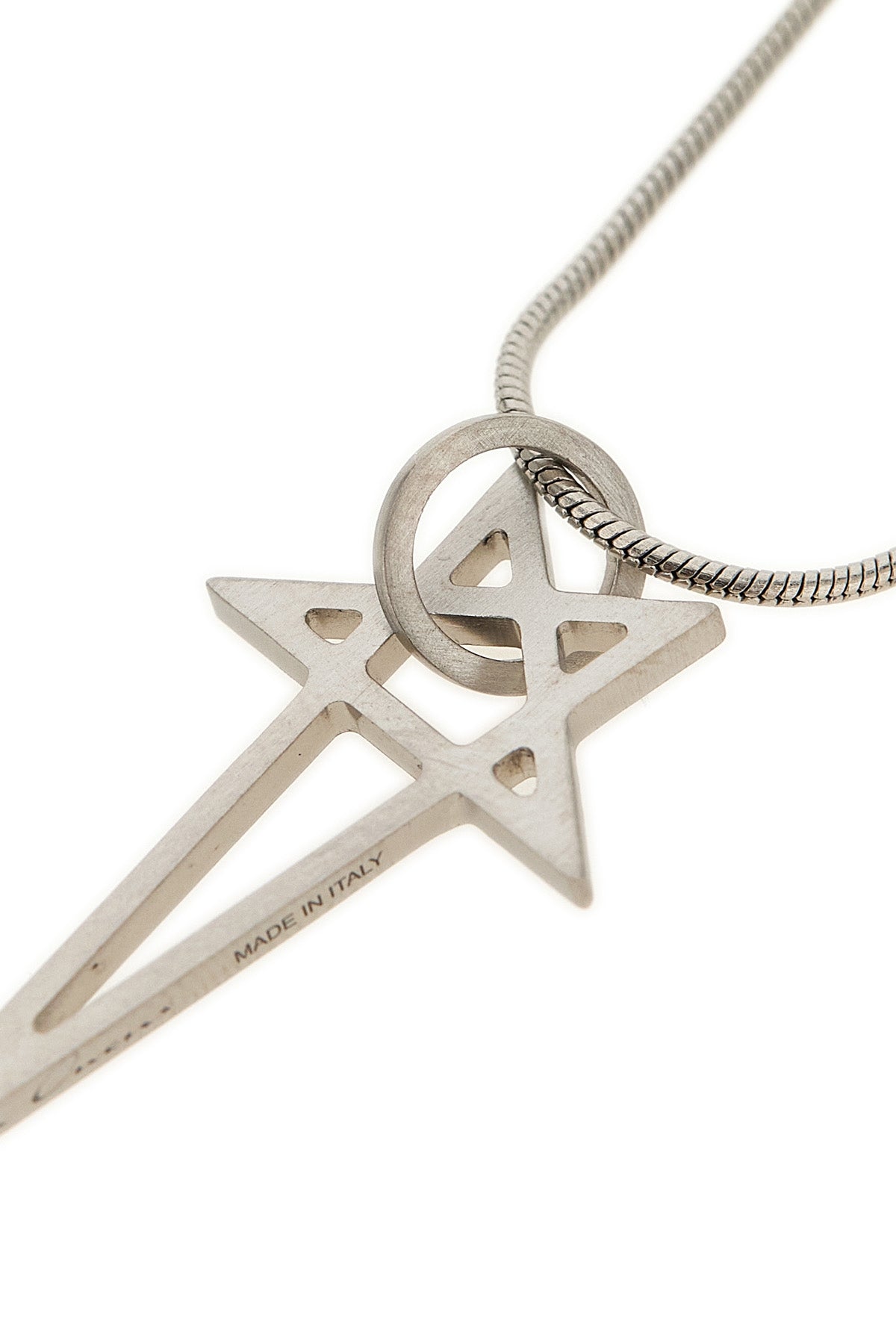 palladium-galvanized brass chain necklace