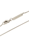 chain necklace in palladium-galvanized brass