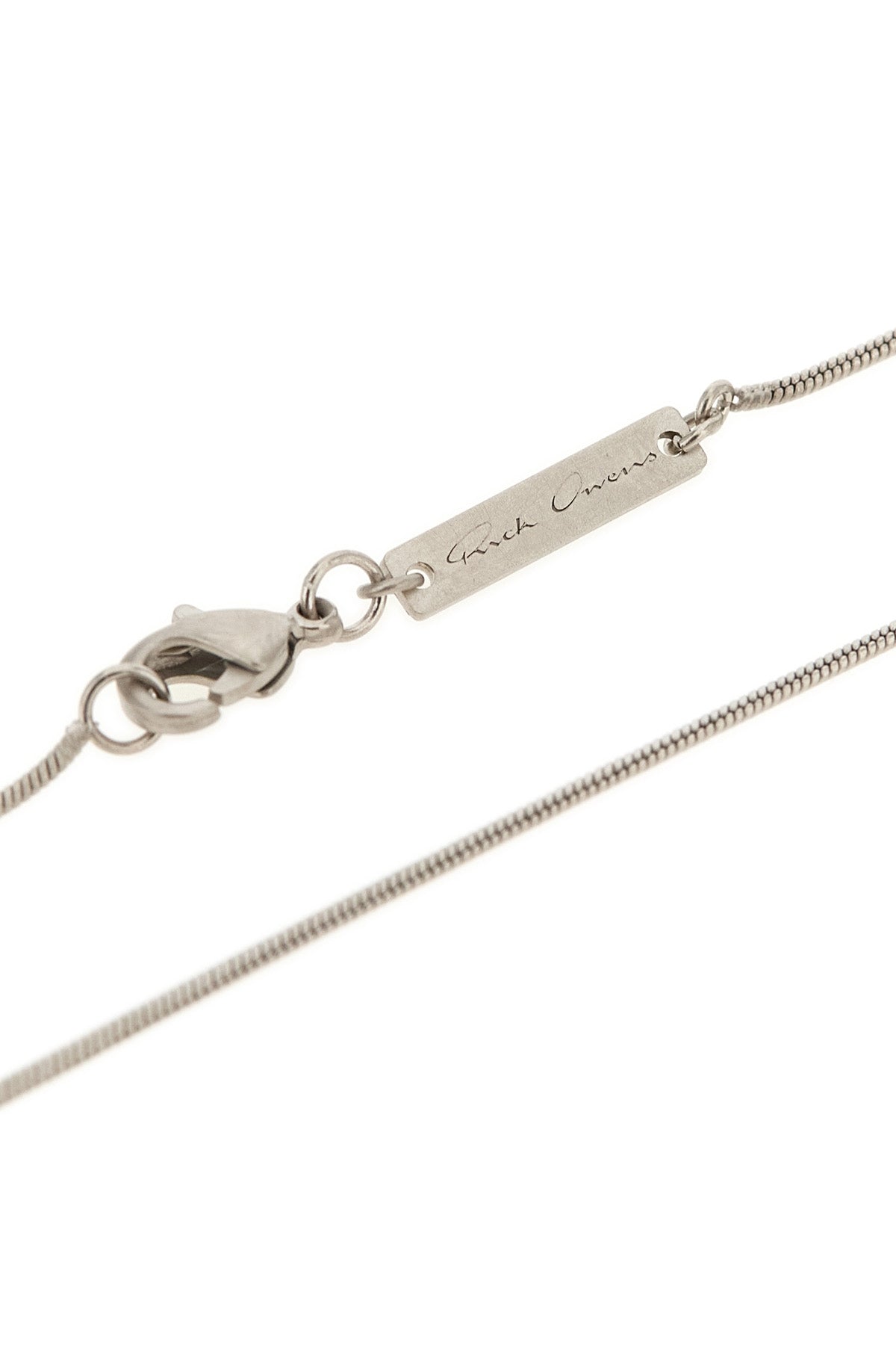 chain necklace in palladium-galvanized brass