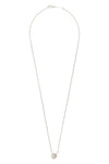 chain necklace in palladium-galvanized brass