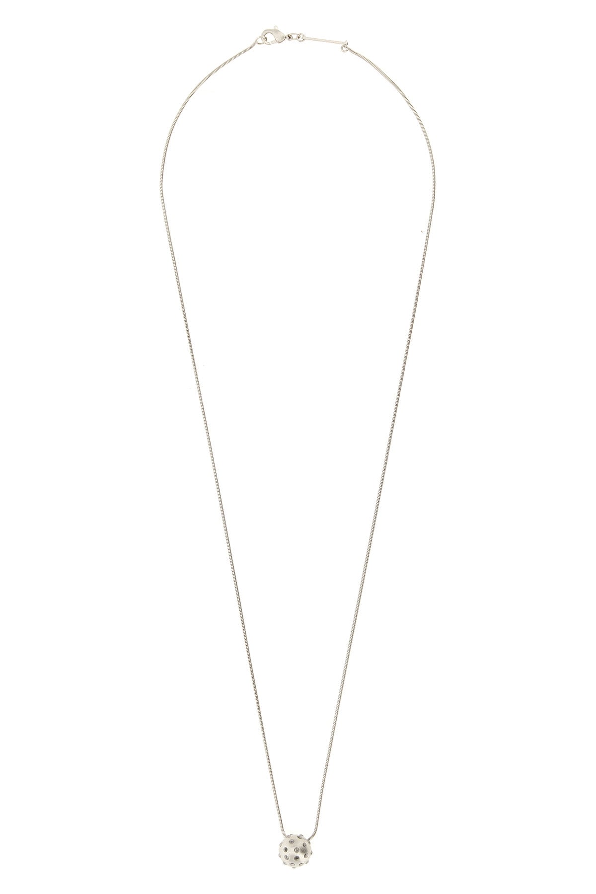 chain necklace in palladium-galvanized brass