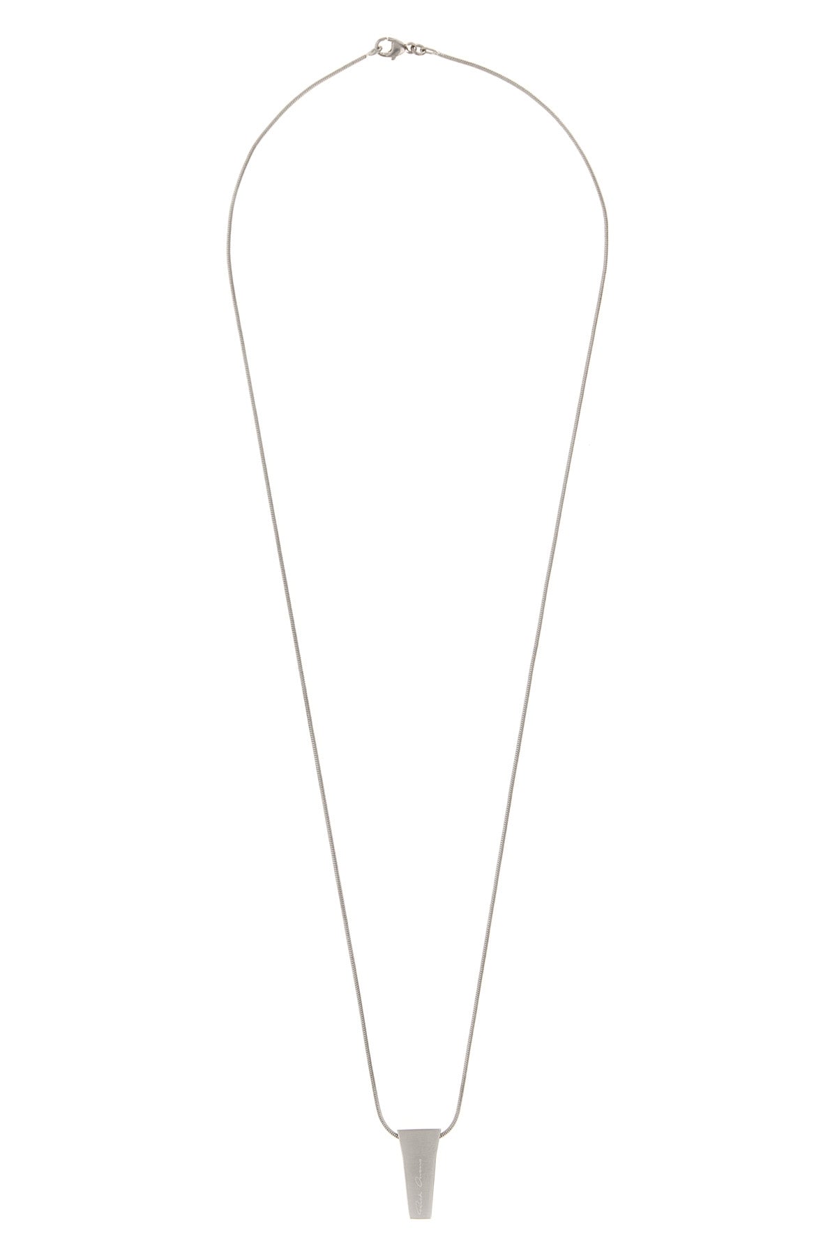 the rick owens necklace redefines the codes of high jewelry through a brutalist
