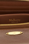 zip around hammered leather wallet