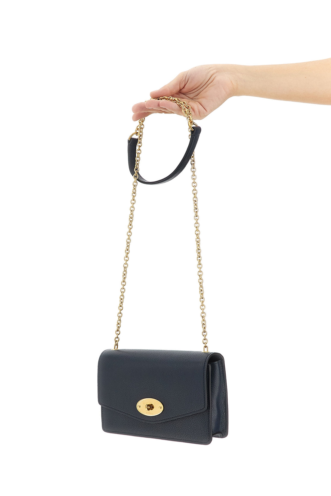 MULBERRY OS small darley shoulder bag in grenade leather