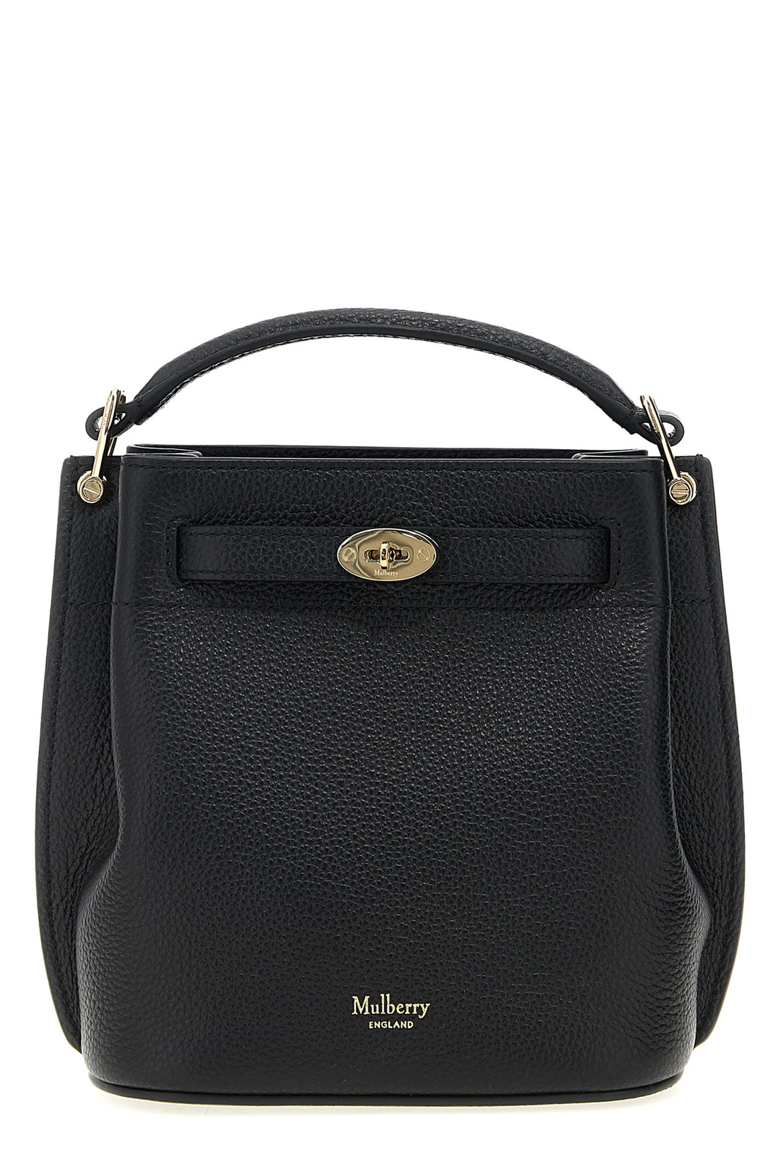 MULBERRY OS islington mini bucket bag in hammered leather
