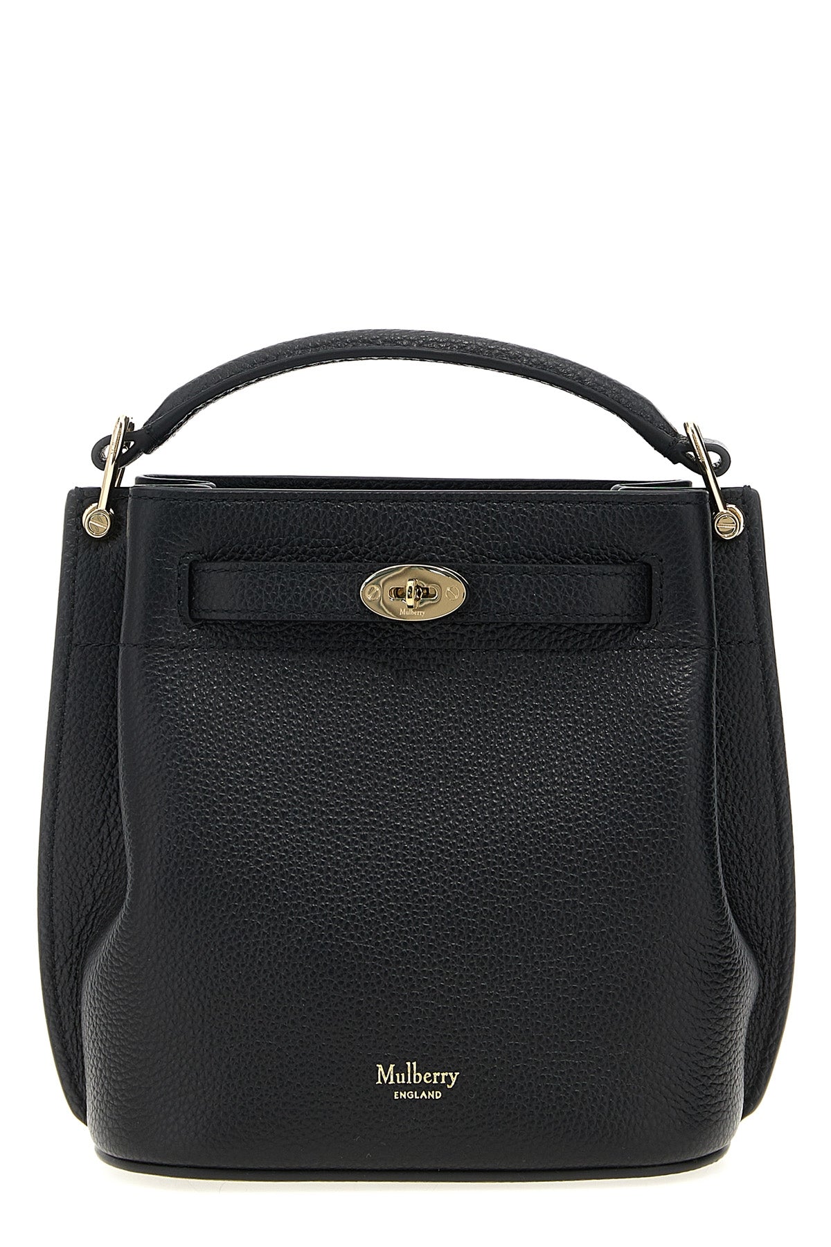 islington mini bucket bag in hammered leather