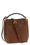 islington mini bucket bag in hammered leather