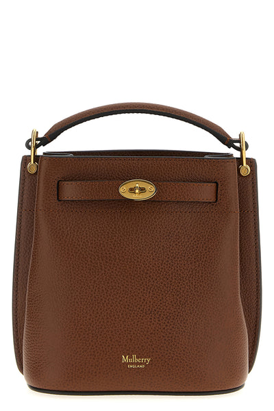 islington mini bucket bag in hammered leather